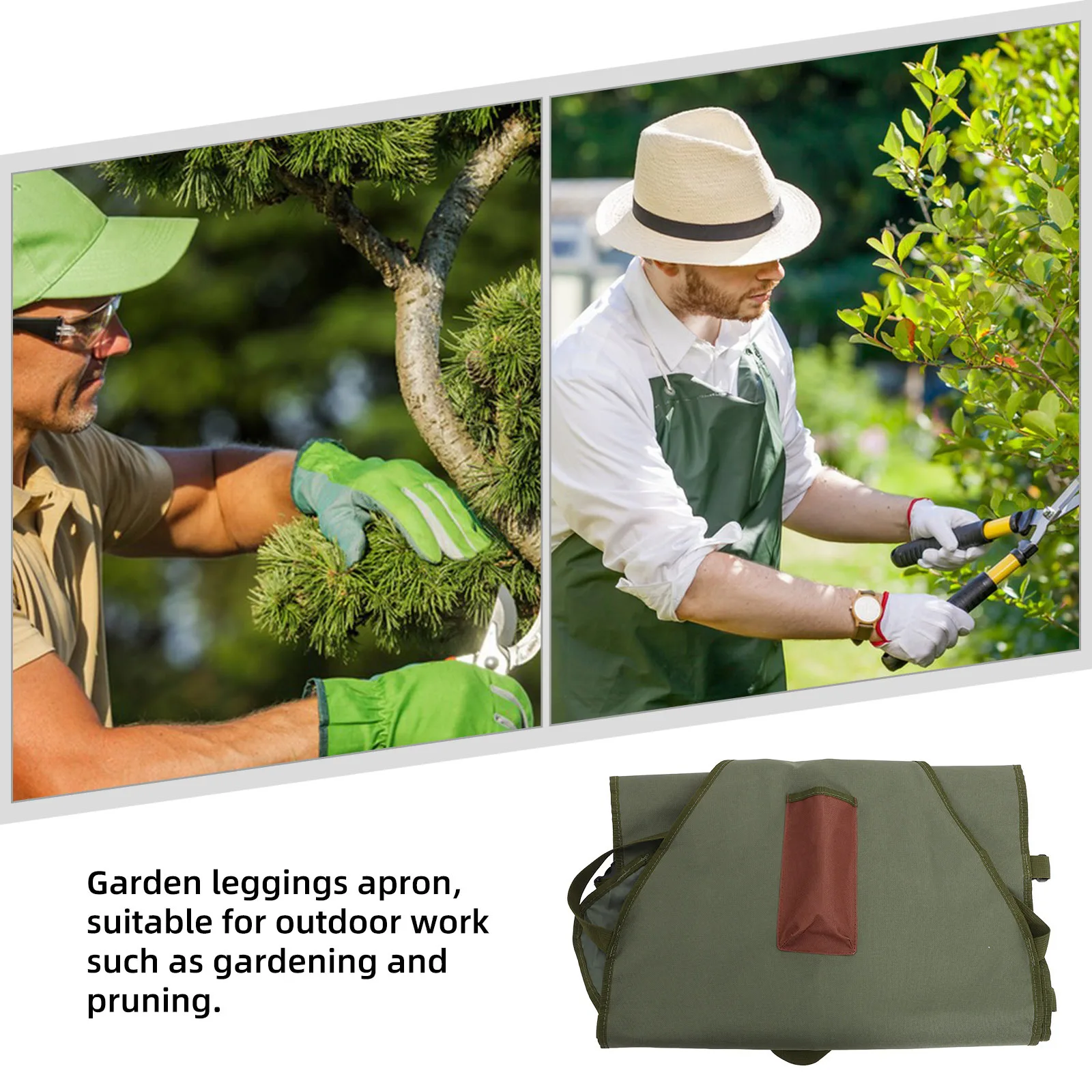 

1pc Garden Apron For Women With Multiple Pockets Heavy Duty Oxford Cloth Harvest Storage Pouch Vegetable Fruit Picking Gardening