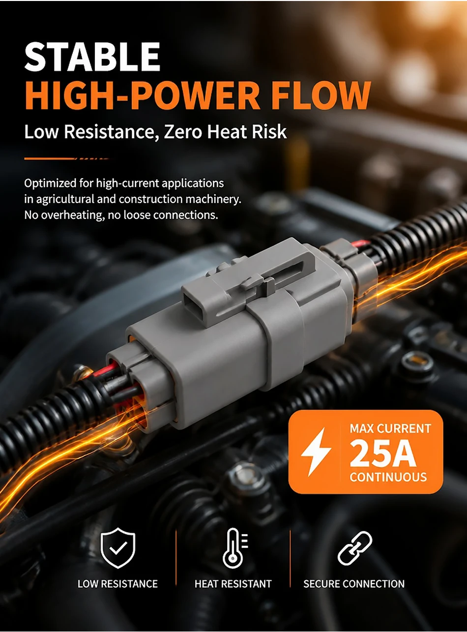 2 Pin DTP04-2P DTP06-2S Deutsch DTP Connector - Gray Male Female Waterproof Electrical Auto Plug for Marine, Bus & Industrial T&I Online Store