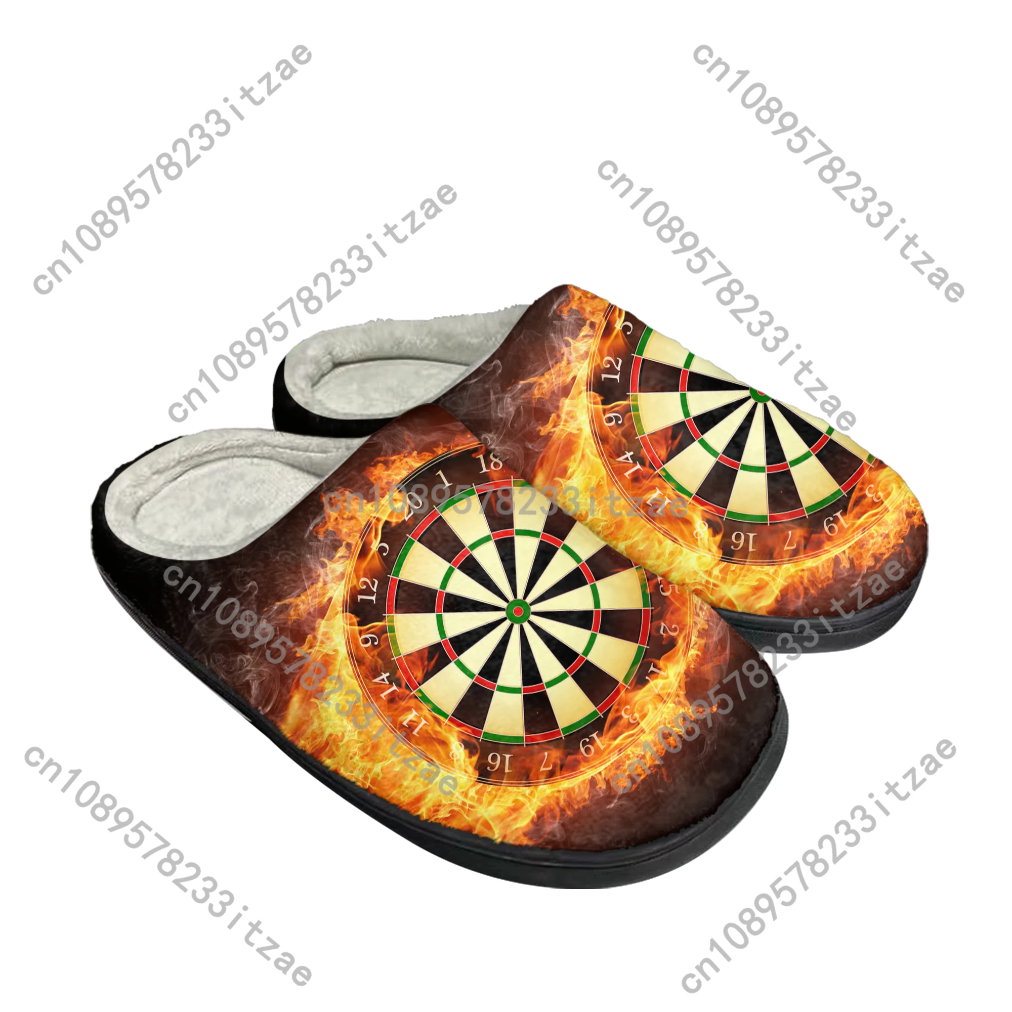 Love Gift Darts Player Home Cotton Slippers Mens Womens Plush Bedroom Casual Keep Warm Shoes Thermal Indoor Slipper Custom Shoe