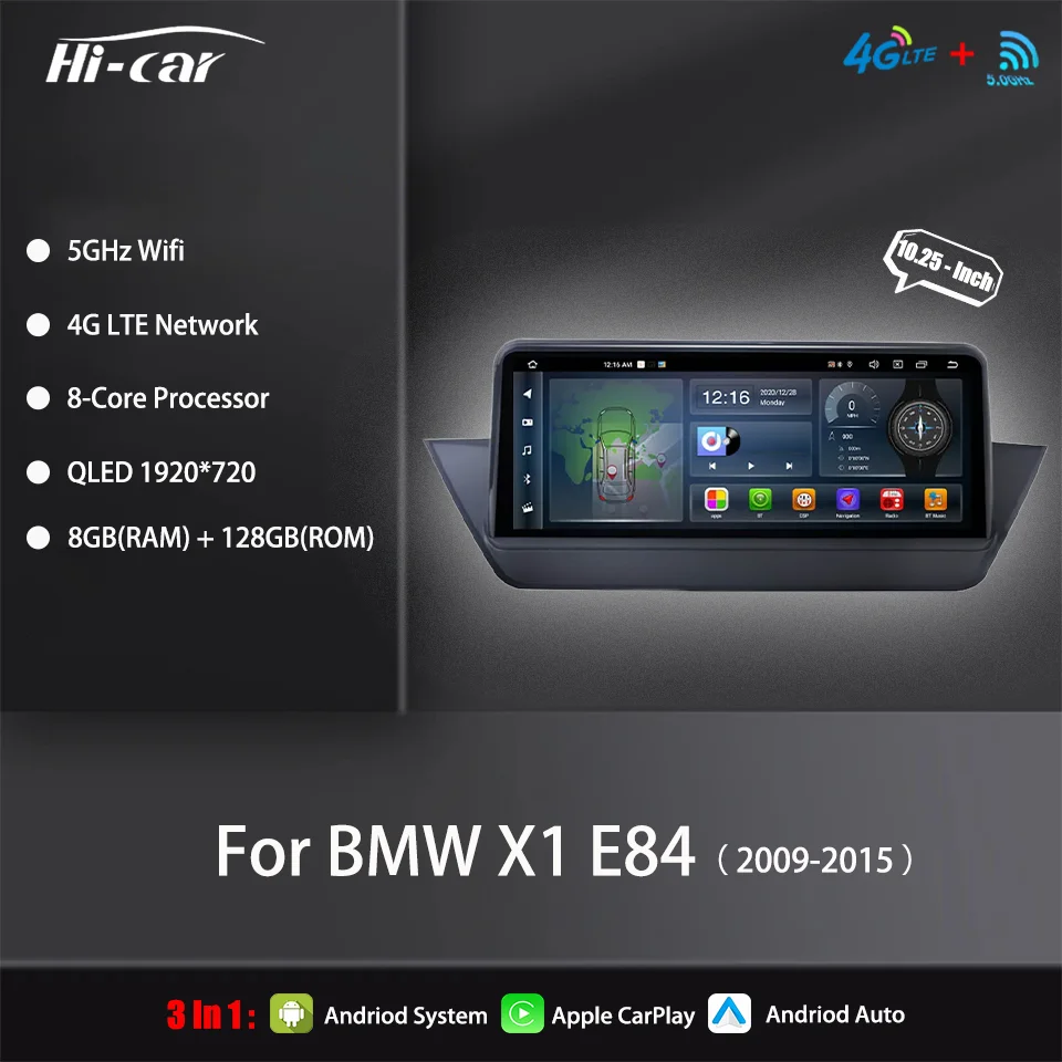 

Car Android Radio for BMW X1 E84 2009-2015 CIC 2Din 10.25 Inch & Wireless CarPlay & Android Auto Multimedia Player Car Stereo