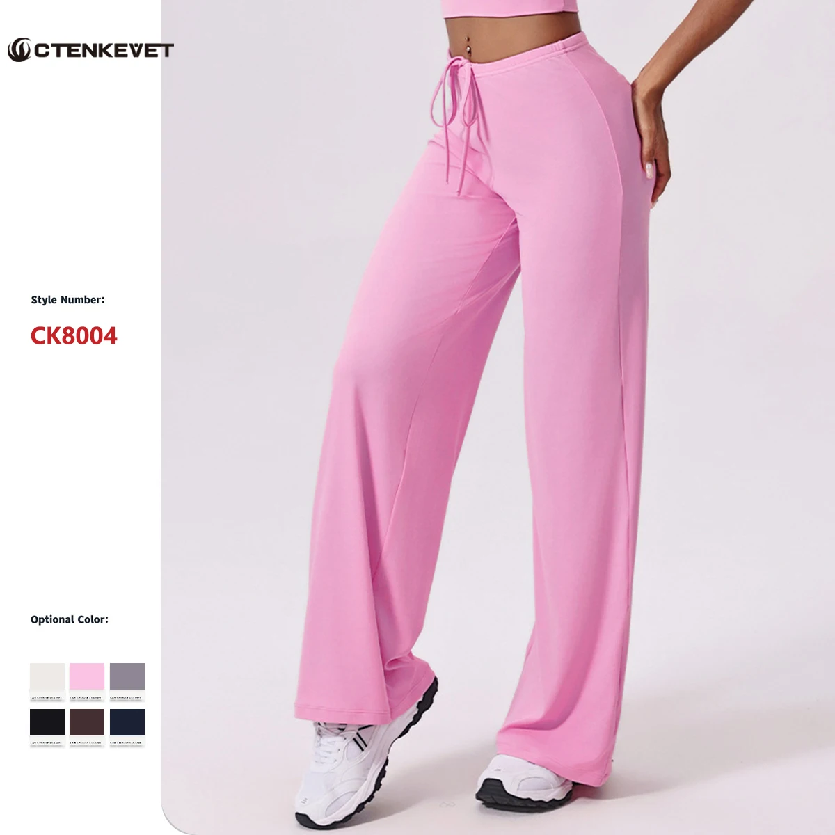 Summer-High Waist Wide-Leg Yoga Joggers for Women, Female Casual Tracksuit Bottoms, Straight Outdoor Baggy Sweatpants, Autumn