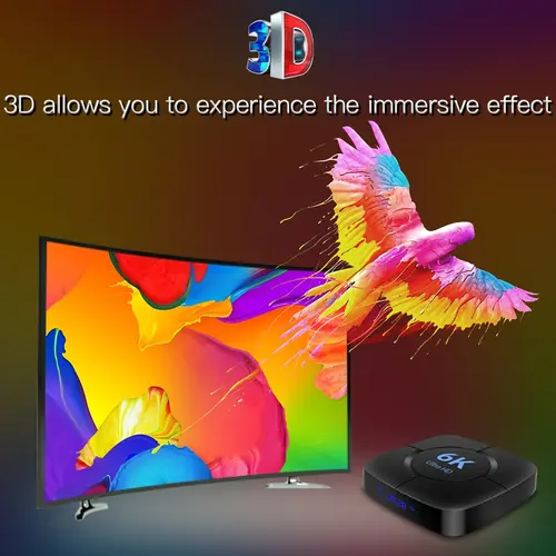 Imagen 2 del producto H616 Transpeed Android 10,0 TV Box asistente de voz 6K 3D Wifi 2,4G y 5,8G 4GB RAM 32G 64G reproductor multimedia muy rápido conjunto superior de caja