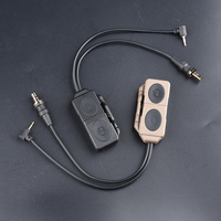 WADSN Tactical Double Remote Control Switch Flashlight And PEQ Compatible with M600 M300 20mm Picatinny Rail Airsoft Equipment