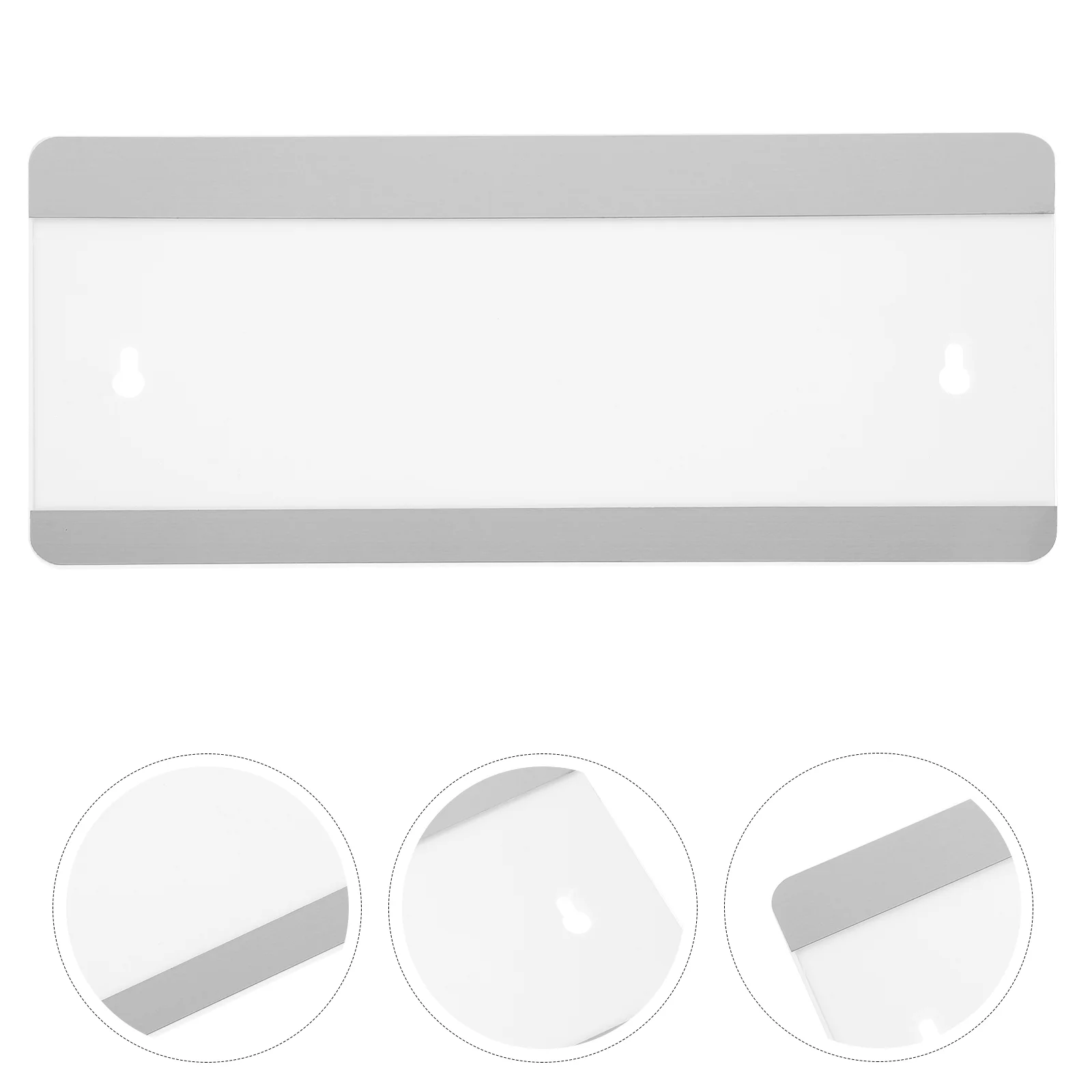 Табличка с именем Рамка дома Офисные знаки Дверь для отдельной карты для школы серебряного держателя