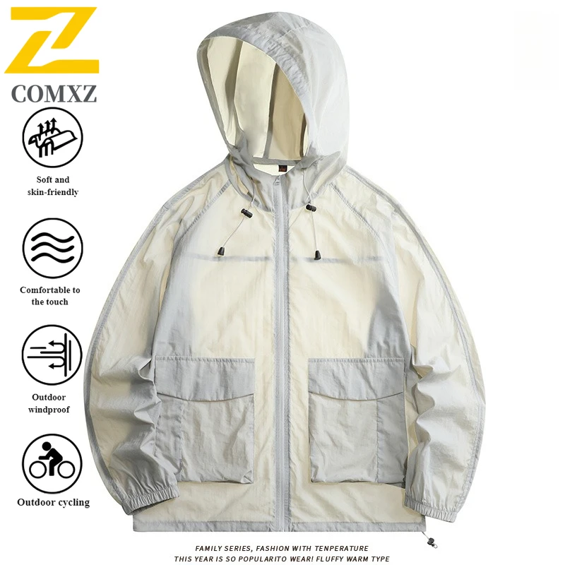 سترة EIAO للربيع والصيف للحماية من الأشعة فوق البنفسجية للرجال والنساء بعامل حماية من الأشعة فوق البنفسجية 50 + معطف جلد رقيق للغاية للتخييم في الهواء الطلق وصيد الأسماك #3