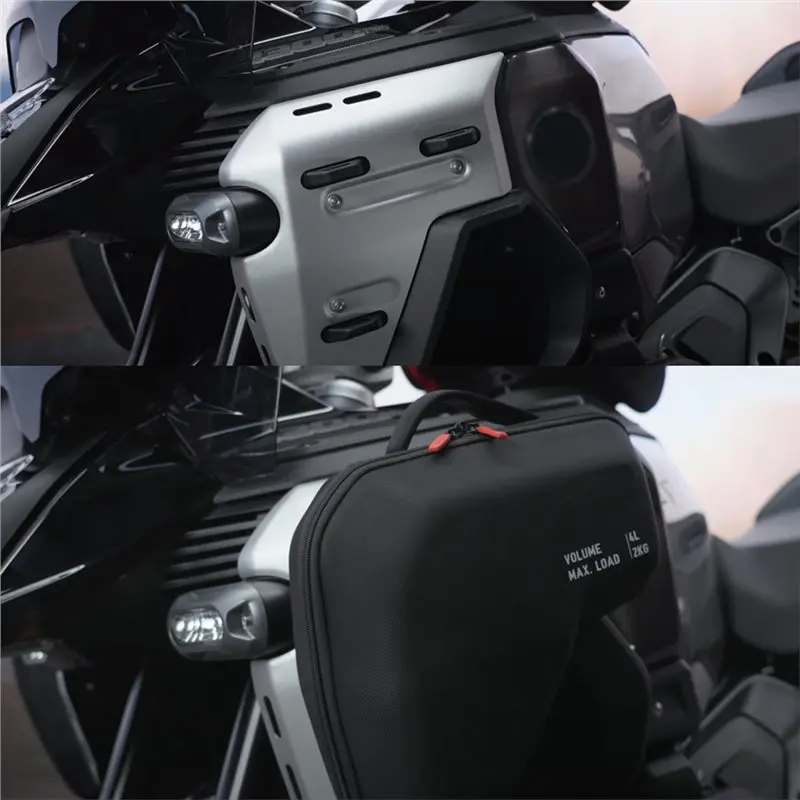 For BMW R1300GS Adventure 2024-2026 Radiator Cowl Bag Side Fairing Tool Storage Bag Motorcycle Accessories