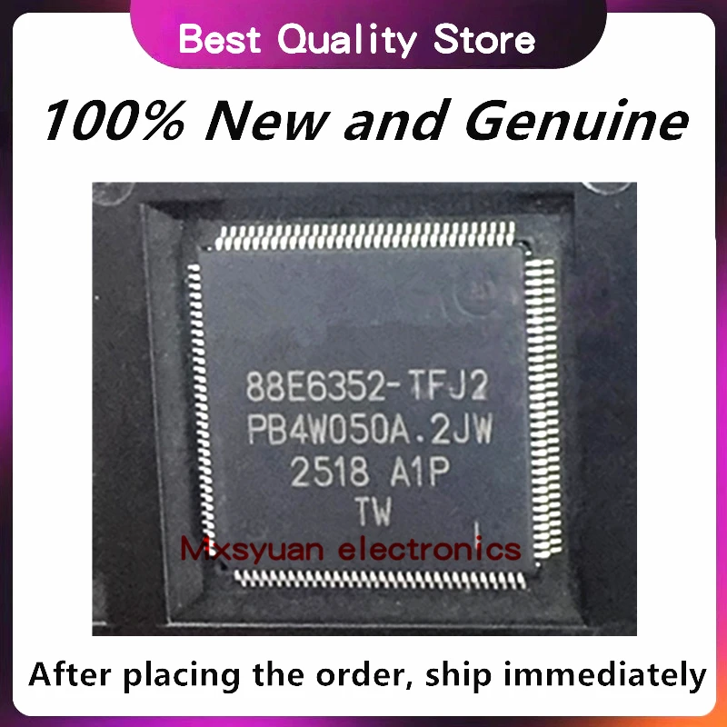 1PCS/LOT 72 88E6352-A1-TFJ2C000 88E6352-A1-TFJ2I000 TQFP128 100% New and Genuine