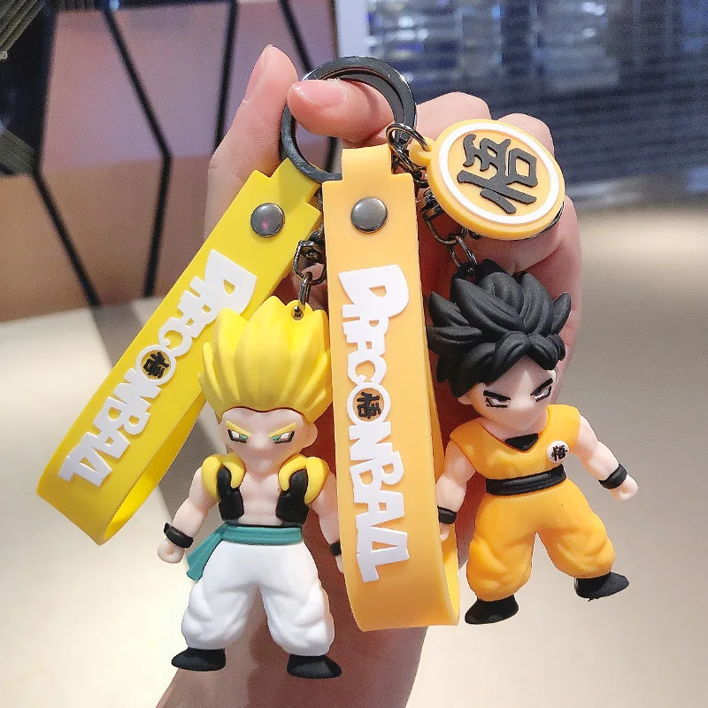 Anime Dragon Ball Keychain Cartoon Keychains Beerus Son Goku Ozaru Vegeta Action Figures Key Chain Keyring Bag Pendant Gifts