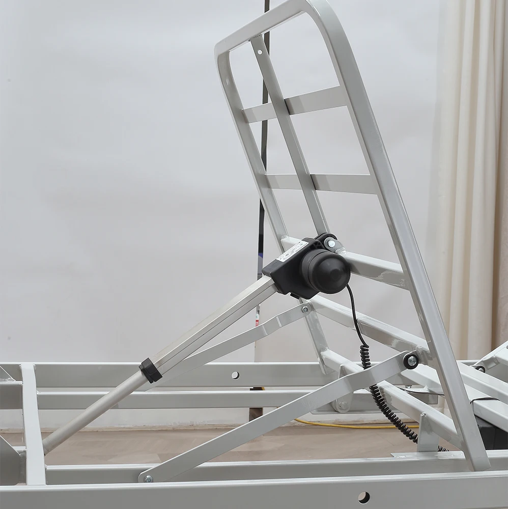قضبان سرير بإطار سرير قابل للتعديل لسلامة كبار السن مع جيب تخزين بارتفاع قابل للتعديل ودعم الدرابزين الجانبي #1
