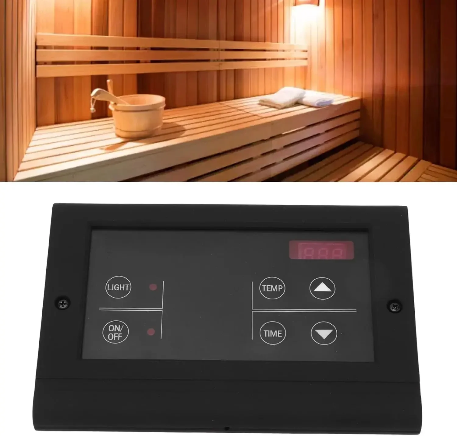 Wall Mounted Sauna Stove Controller 35-110℃ Steam Bath Sauna Heater Controller Digital Accessories for 3 To 27KW Sauna Stove