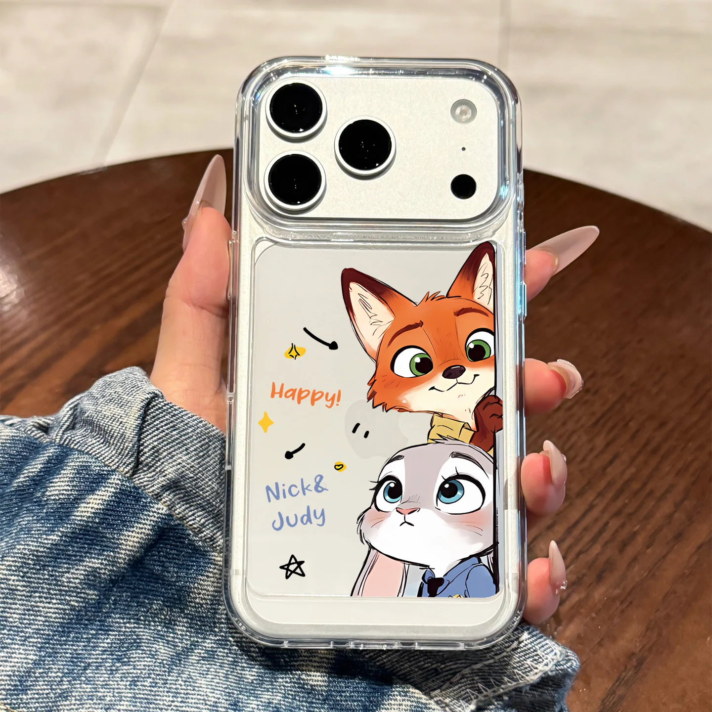 Zootopia Cute Animal Nick & Judy Case Phone Case For iPhone 17 16 15 14 13 12 11 Pro Max 17 Transparent Shockproof Cases Fundas - náhled 2