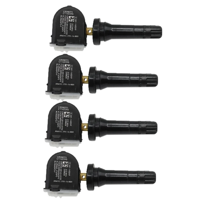 

4Pcs Car TPMS Sensor Tire Pressure Sensor Monitoring System 13598771 13516164 For Cadillac GMC Sierra Cruze-A73X