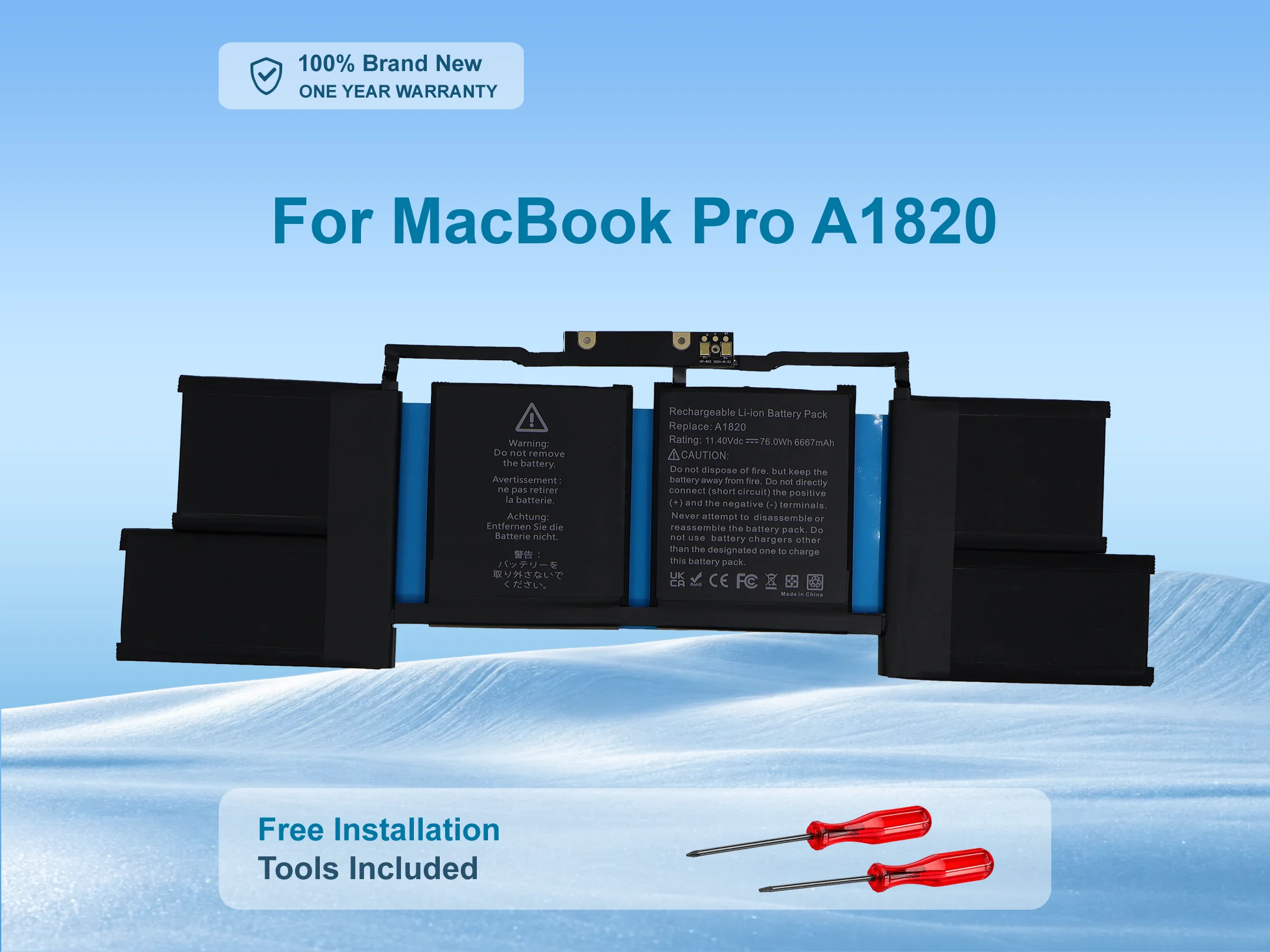 A1820 Battery for MacBook Pro 15