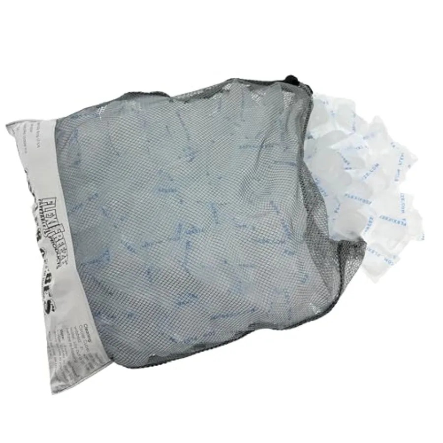 

Cooler Cubes 8 lb Bag of Reusable Ice Cubes Refreezable Ice Cubes for Coolers