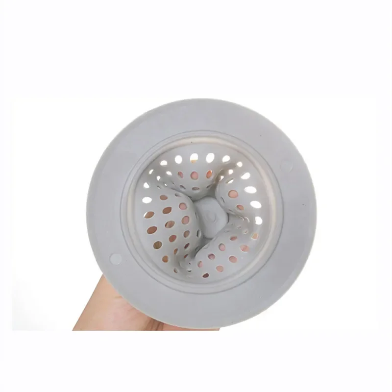 Silicone Bathroom Sink Drains Bathtub Plugs Strainers Sewer Hair Filter Bath Drain Stopper Sink Floor Drain Kitchen Accessories