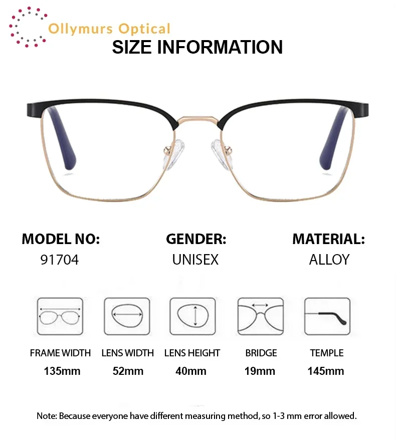 

XUKA Student Computer Work Myopia Recipe Prescription Glasses Anti Blue Light Lenses Transition Multifocal Progressive Eyegl