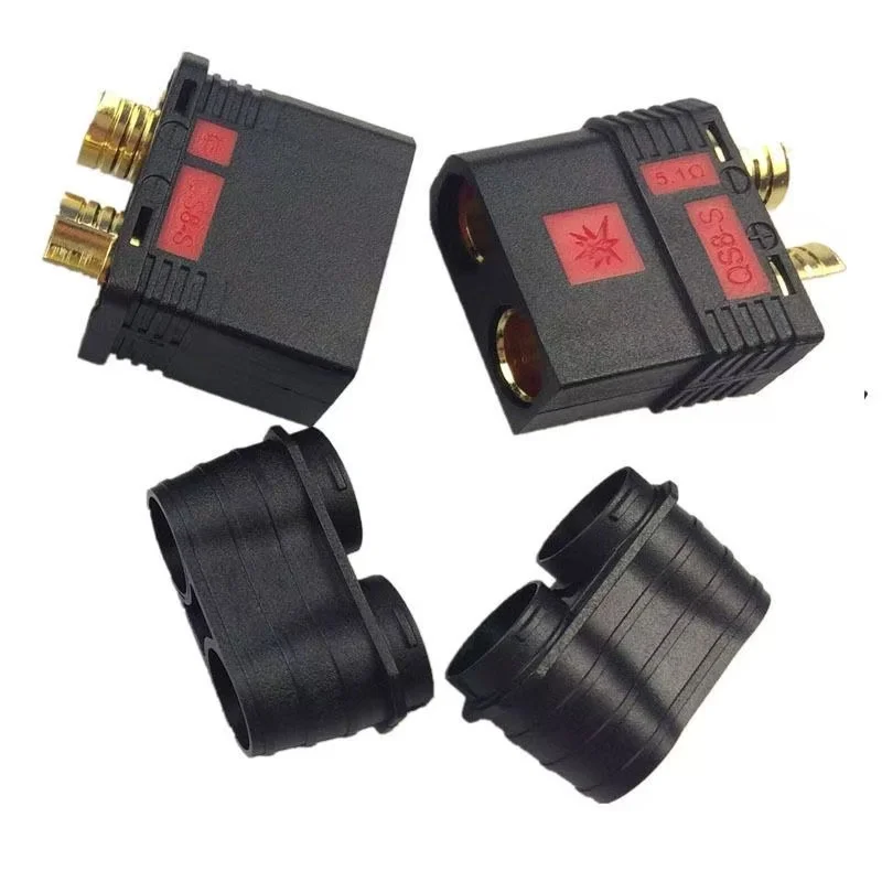 1/2/3/4/5 Pairs QS8S Original Anti-Flash high Current QS8 8 mm EC8 Gold Plug Connector Reverse Polarity Proof 180A e-Bike