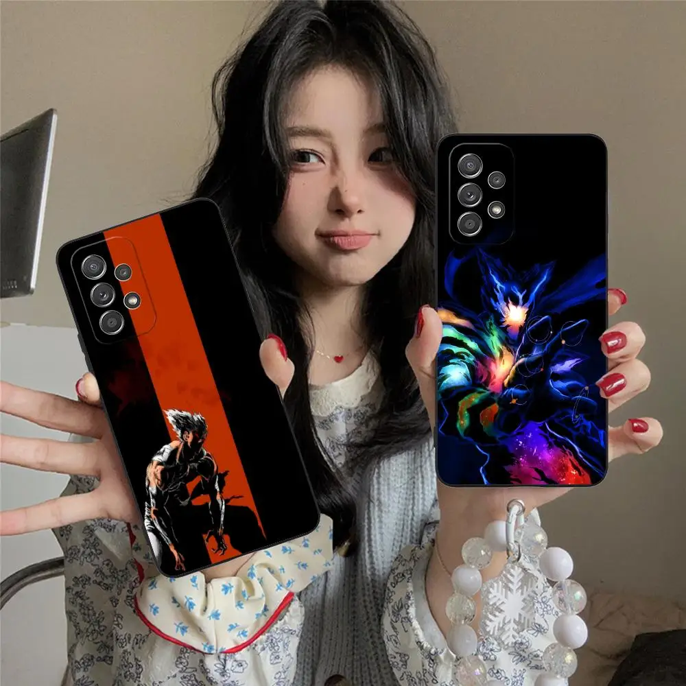 

Чехол для мобильного телефона Punch Man Garou для Samsung Galaxy M55 54 42 35 34 33 32 23 22 15 14 13 12 F55 5G Цветные защитные мобильные телефоны