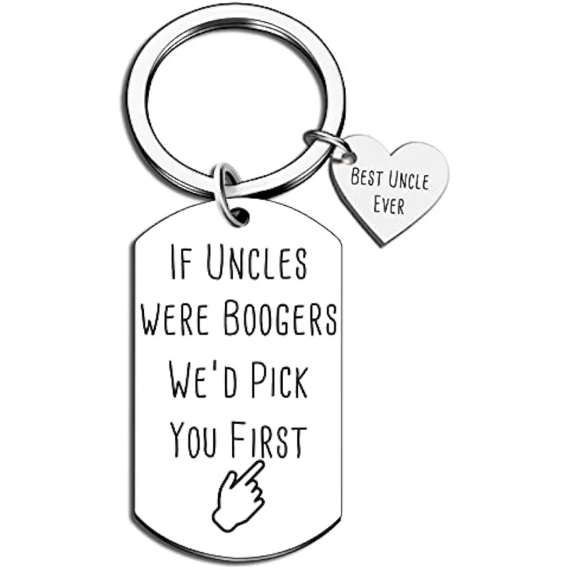 Uncle Aunt Gifts from Niece Nephew for Christmas Birthday Gifts Funny Keychain