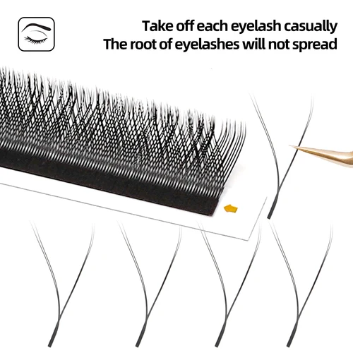 Imagen 2 del producto LAIYANUO W en forma de flor 2D 3D 4D 5D 6D 7D 8D floración automática ventiladores prefabricados extensiones de pestañas naturales yy pestañas individuales