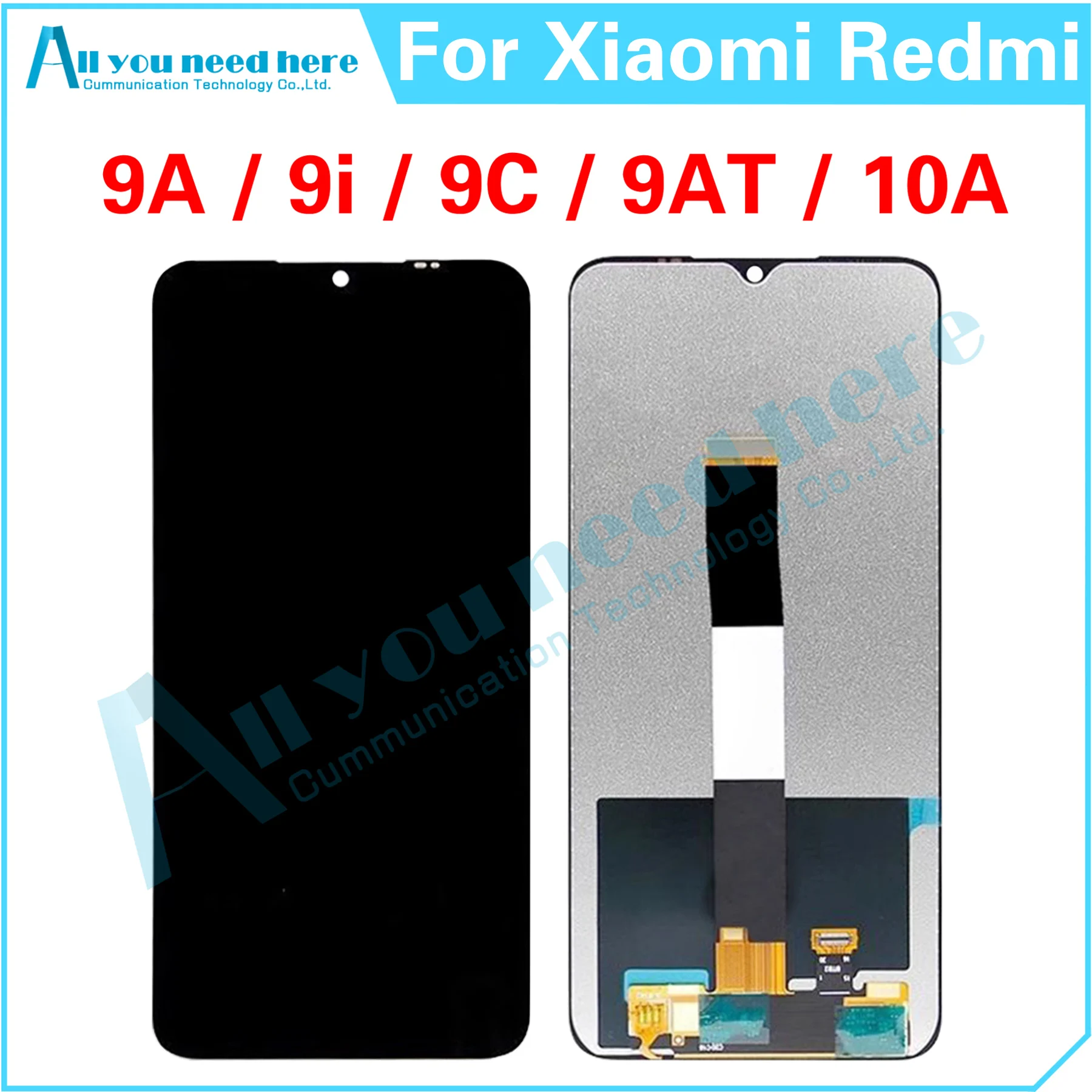 

100% Test For Xiaomi Redmi 9A 9AT 9i 9C 10A LCD Display Touch Screen Digitizer Assembly Repair Parts Replacement