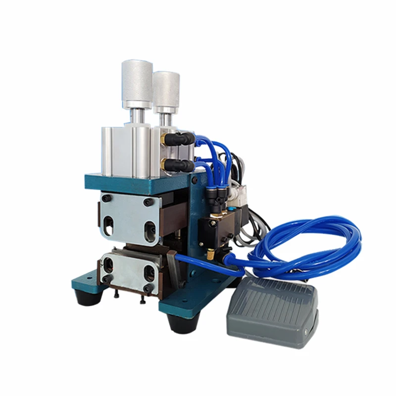 3F 4FN Pneumatic Electric Wire Stripping Machine Small Mini Power Cord Cable Hot Peeling Twisting Wire Machine