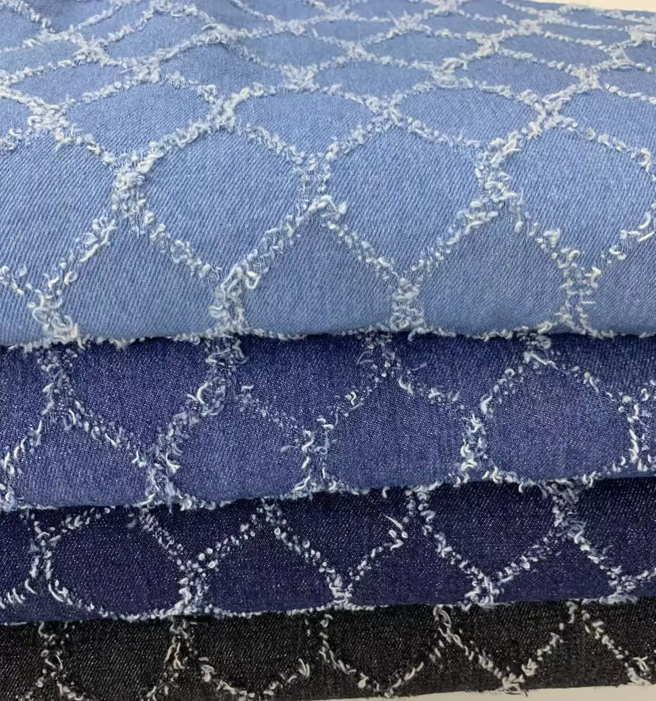 

Промытая джинсовая ткань, крючок с цветочным жаккардом для шитья платьев, сумок, брюк, сумок, шапок, текстильная ткань «сделай сам», мягкая носимая ткань ﻿