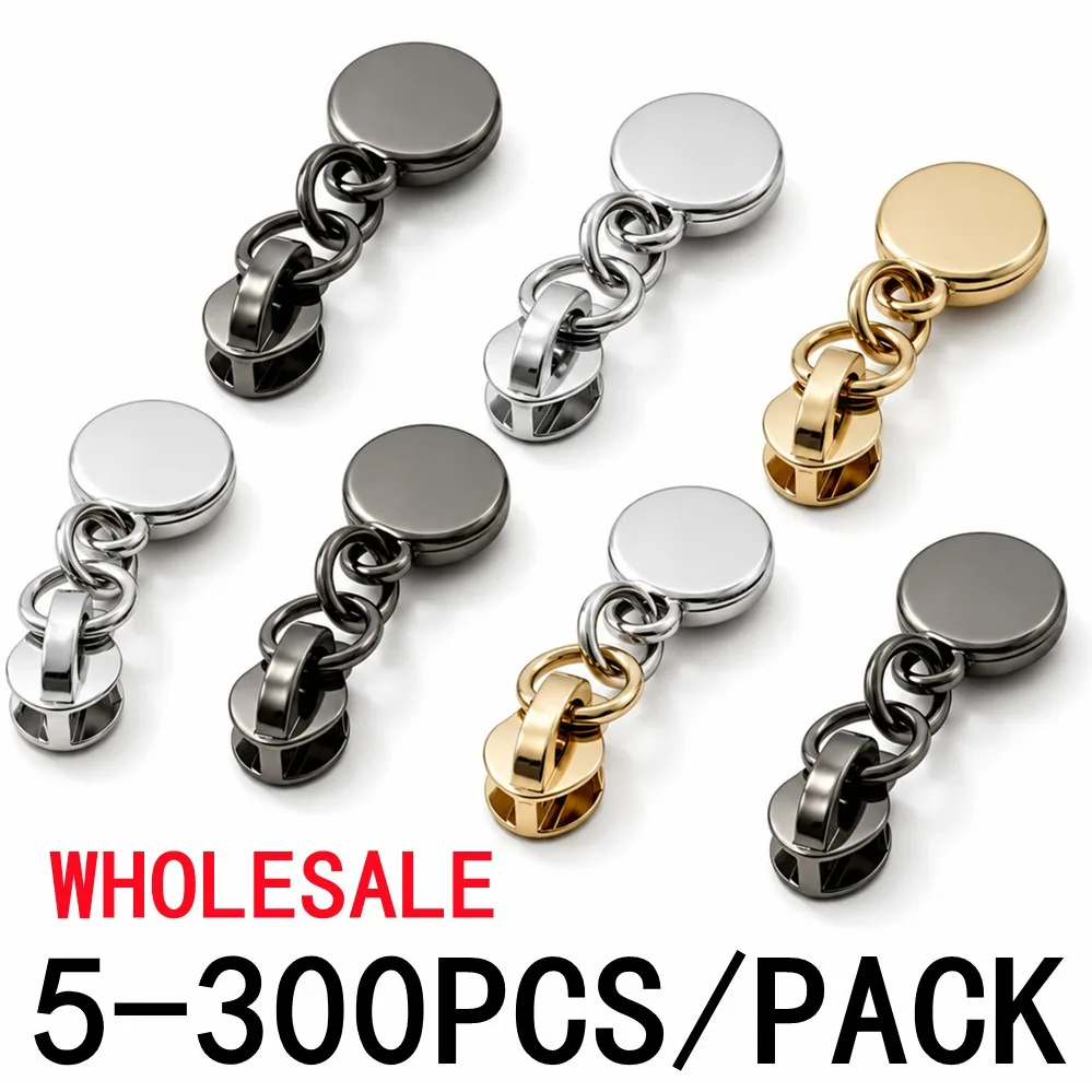 5/50/200/300Pcs 3# Zipper Slider for Nylon Zips Bag Replacement Zip Puller Cursors Repair Zippers Head Clothes Accessories ﻿