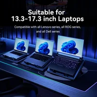 Llano V22 Laptop Cooler USB Charging with RGB Light for 13.3-17.3 inch Gaming Laptop Laptops 7-height Adjustable Laptop Cooling - Image 2