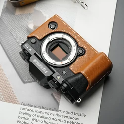 Mr.Stone for Fujifilm X-T5 Camera case Protective Case Camera Bodysuit XT5 Camera Handmade Genuine Leather Camera bag