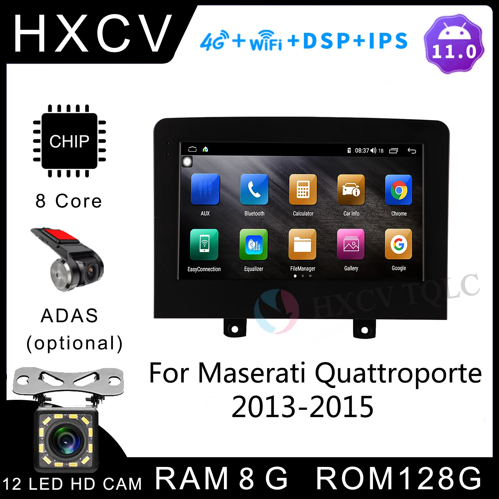 Radio con GPS para coche, reproductor Multimedia con Android 10, 9 pulgadas, navegador, unidad central, autoestéreo, para Maserati Quattroporte 2013-2015