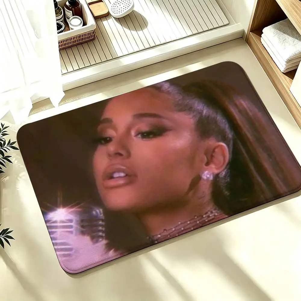 Ariana Grande Shower Room Absorbent Small Floor Mat Soft Comfortable Decorative Foot Mat