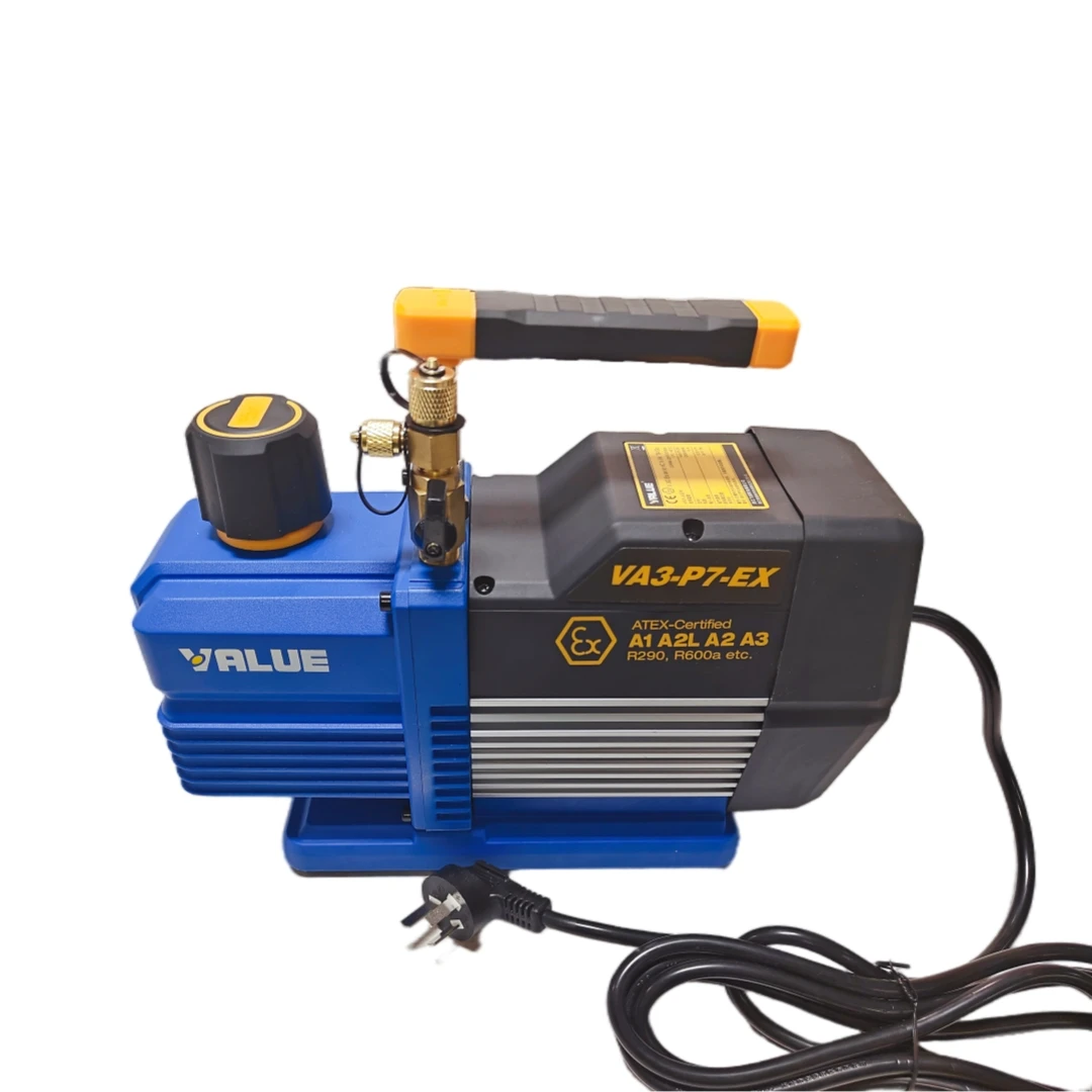 مضخة تفريغ مقاومة للانفجار معتمدة من ATEX لثلاجات R290/R600a - 3/4 حصان 7CFM لـ HVAC وأنظمة التبريد