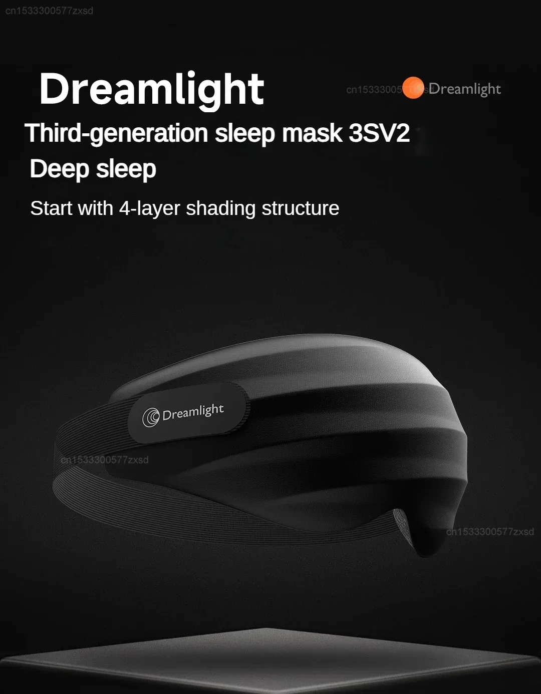 Dreamlight 3s Augenmaske Schlaf 3D Stereoskopische Schlafhilfe für Männer Frauen Erwachsene Tragbar zum Schlafen Blockieren Licht Augenmaske Reisen – Detail 1