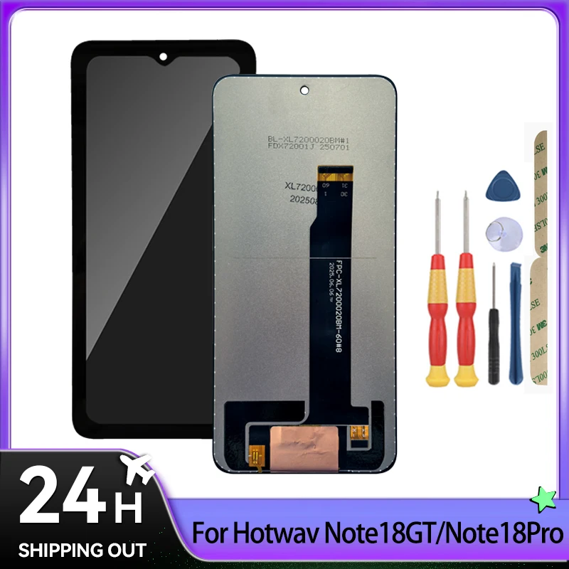 For HOTWAV Note 12(2024)/Note 18 GT/Note 18 Pro/LCD Display + Touch Screen Full Assembly Tablet PC Replacement Parts With Tools