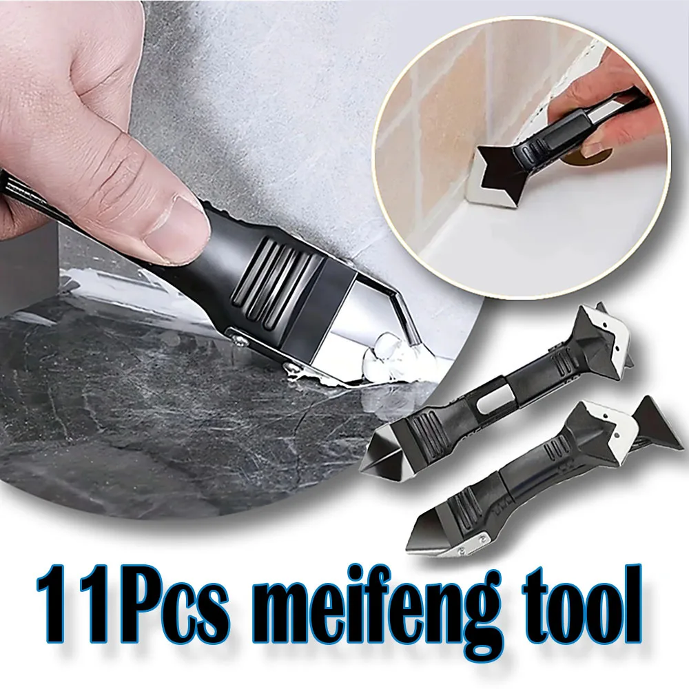 

5-in-1 caulking tool Silicone scraper squeegee squeegee squeegee caulking angle beauty crack trowel tool cement slurry scraper set multifunctional home.