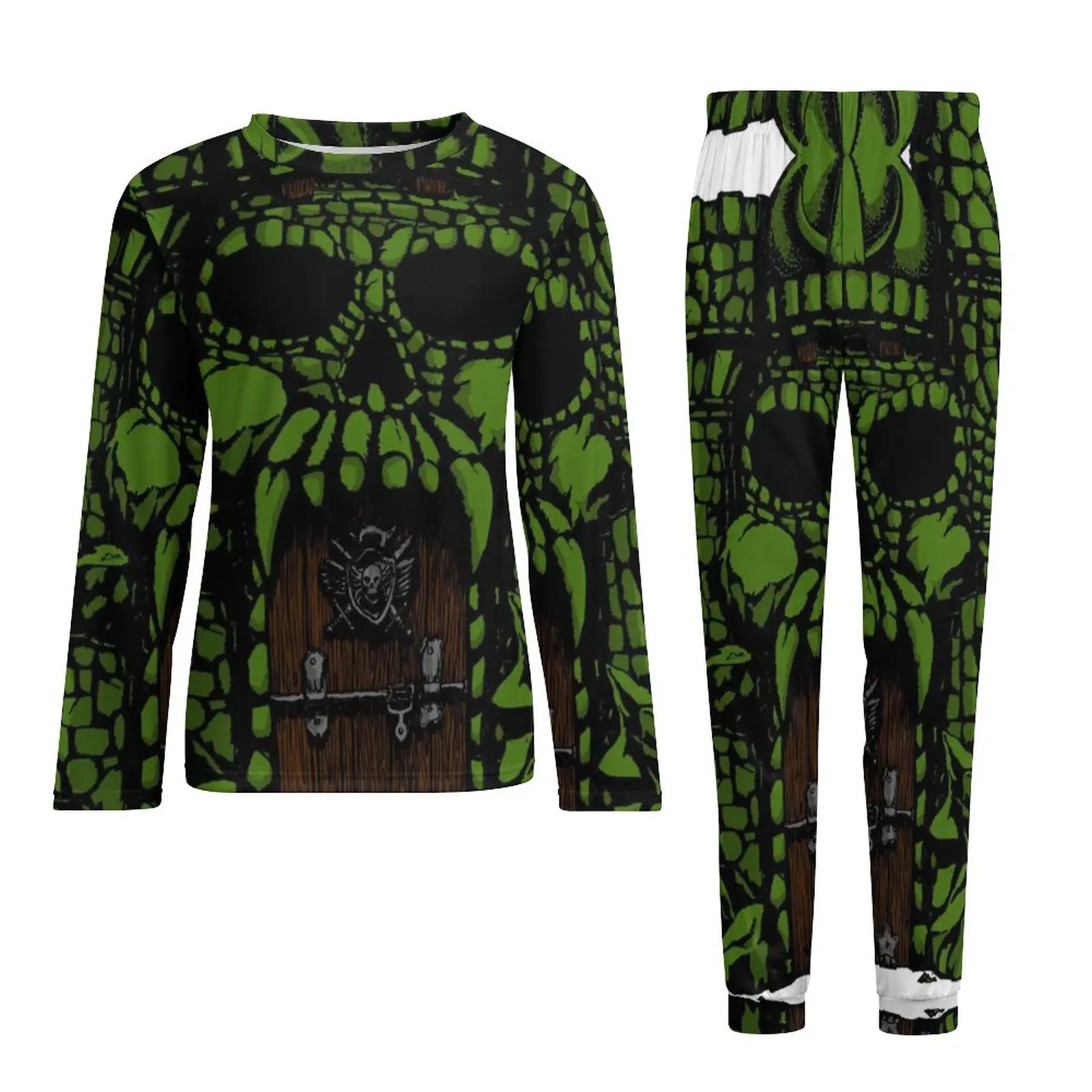 By The Power of Greyskull Pajamas Men Masters of The Universe Trendy Sleepwear Autumn Long-Sleeve Two Piece Casual Pajamas Set