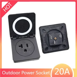 US Nema 5-20R Waterproof Industrial Socket IP44 Electrical Wall Socket With cover 20A 125V AC Power Connector Plug