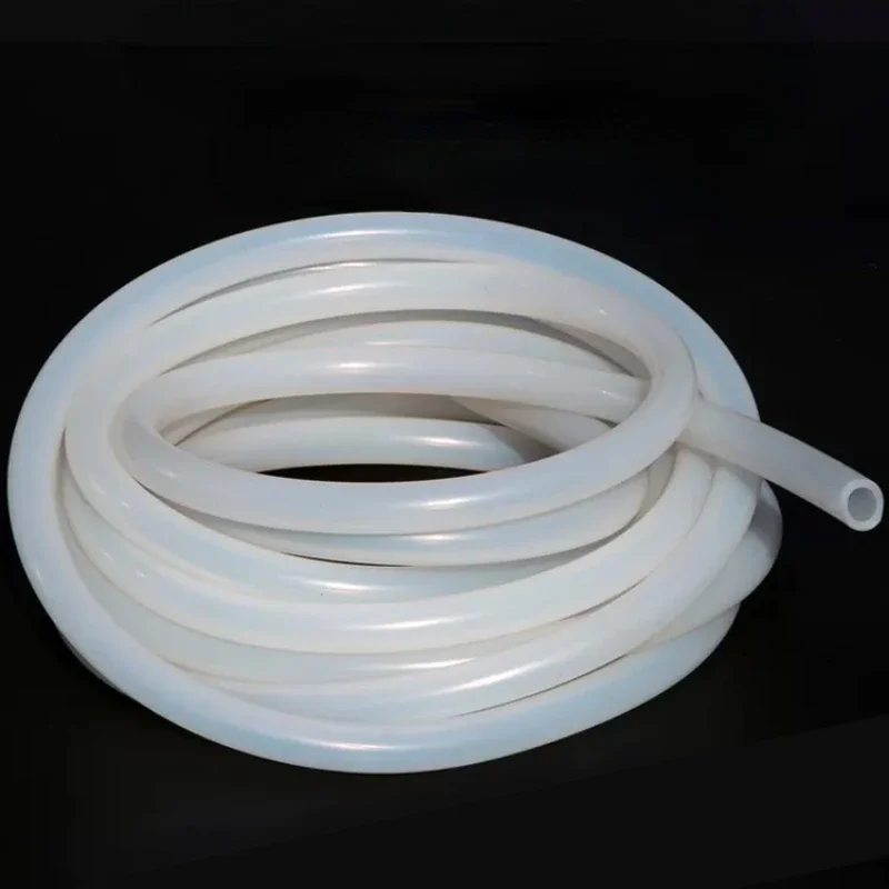 5Meter/1Meter Industrial Grade High Temp Resistant Silicone Rubber Hose Capillary Pipe Tube Inner Dia  2mm 3mm 4mm 5mm 6-10mm