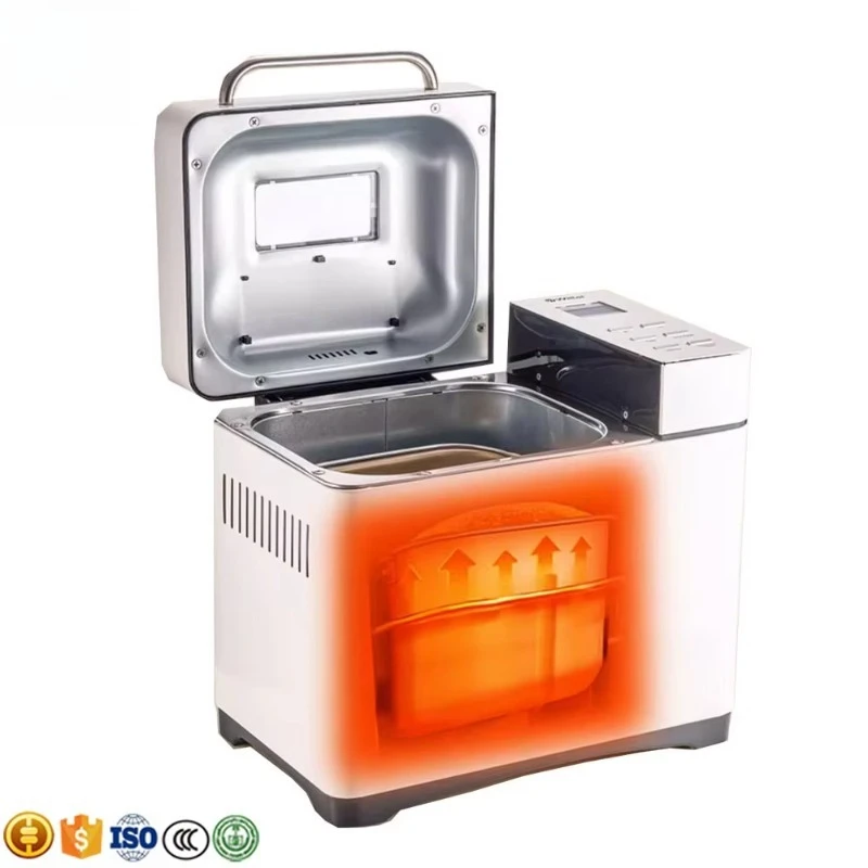 Household Stainless Steel Housing Fashion Multifunction Automatic Electric Bread Maker Machine