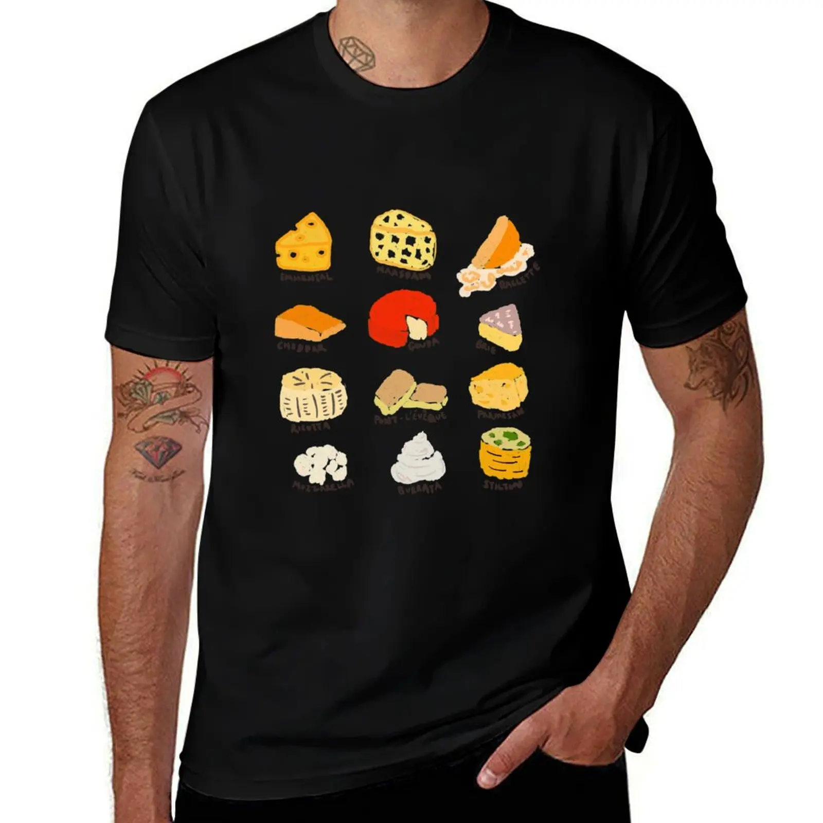 

Cheese fiend T-Shirt funny t shirts cotton anime tshirt