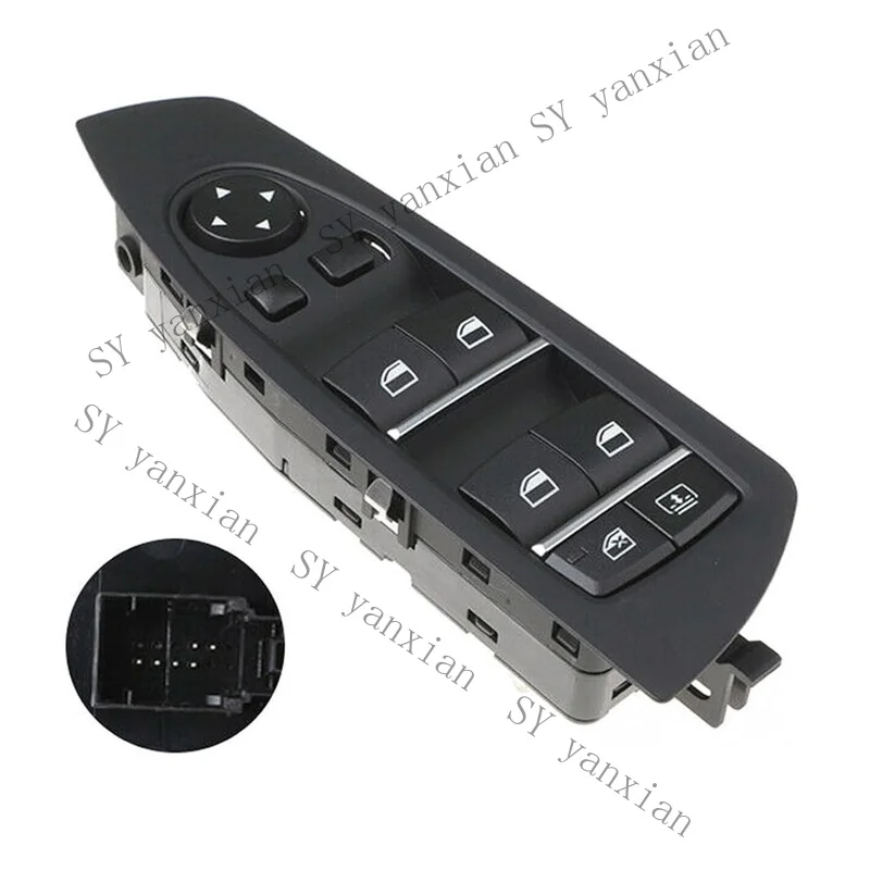 sy+ For BMW 7 Series Front LH Power Window Control Switch F01 F02 Black 61319241915.