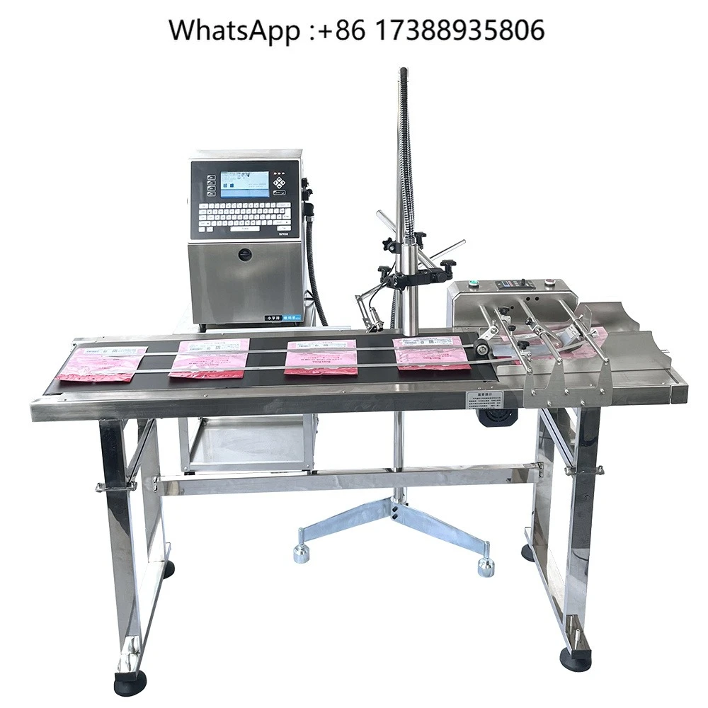 Industrial Automatic Batch SN Date Plastic Bag Pet Bottle PVC Cable Belt CIJ Online High-Speed Printer Continuous Inkjet Printer