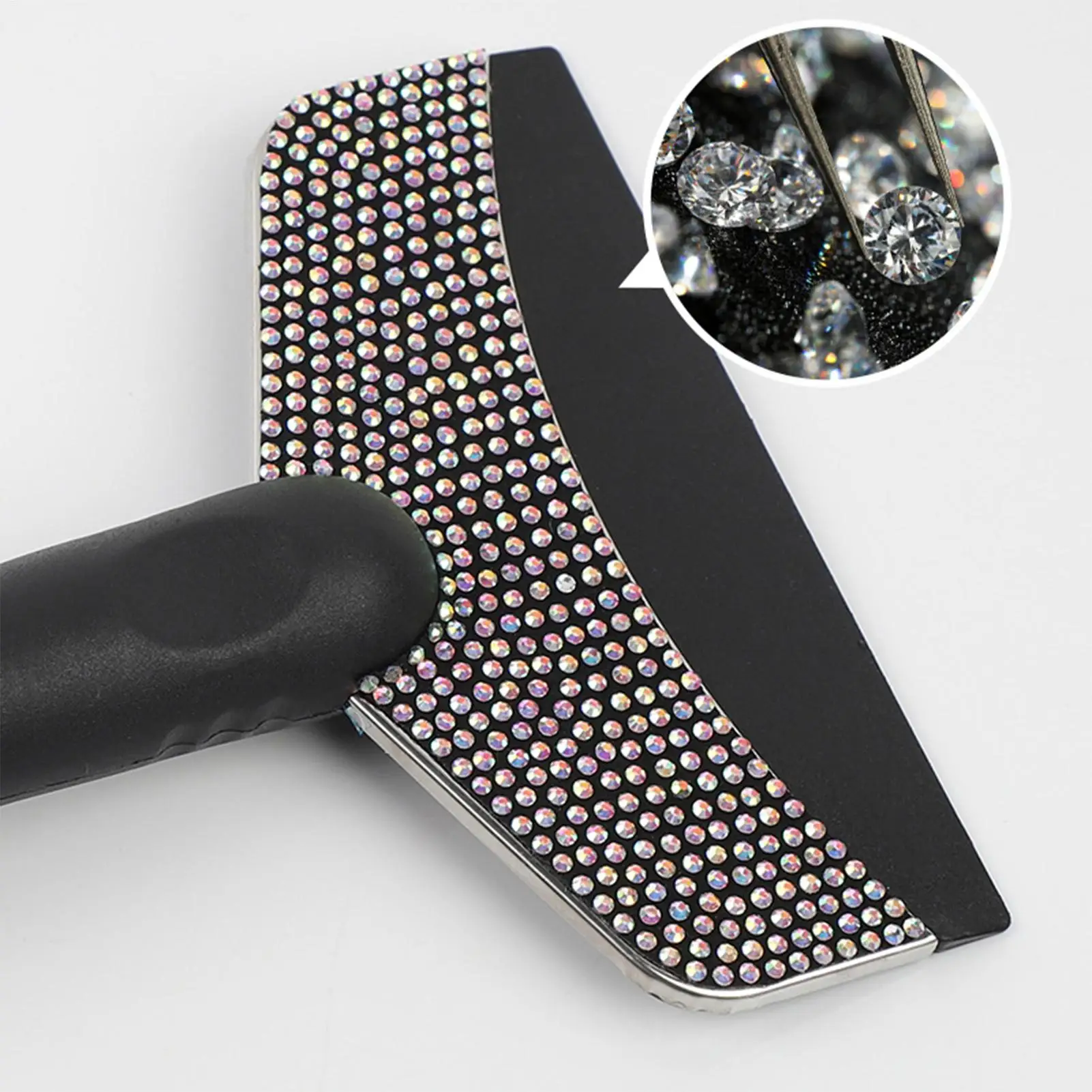 Snow Scraper Winter Window Snow Frost Remover Cleaning Shovel Windshield Ice Scraper With Embellished Rhinestone For Vehicle SUV