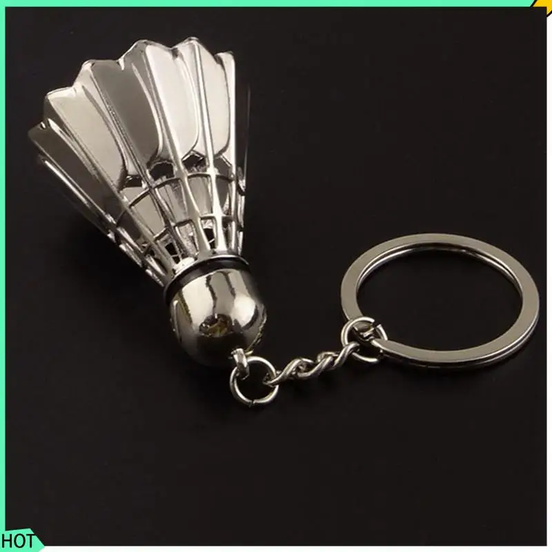 AWAH 8X Creative Metal Badminton Key Chain Three-Dimensional Badminton Tournament Souvenir Key Chain Pendant