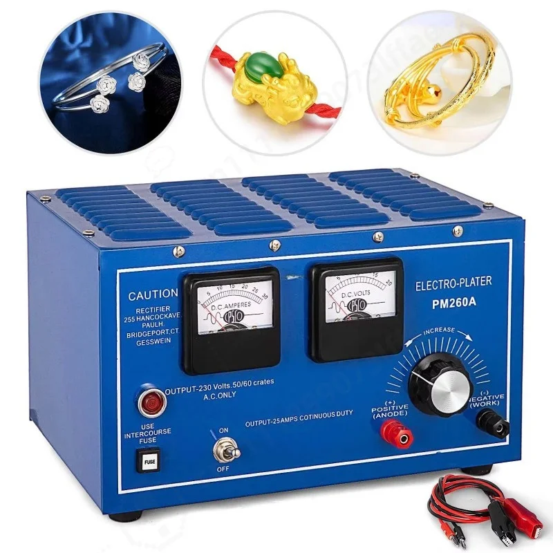 30A PM260A Jewelry Electroplating Rectifier Power Supply for Gold Silver Chrome Plating, OEM ODM Customizable Plating Machine