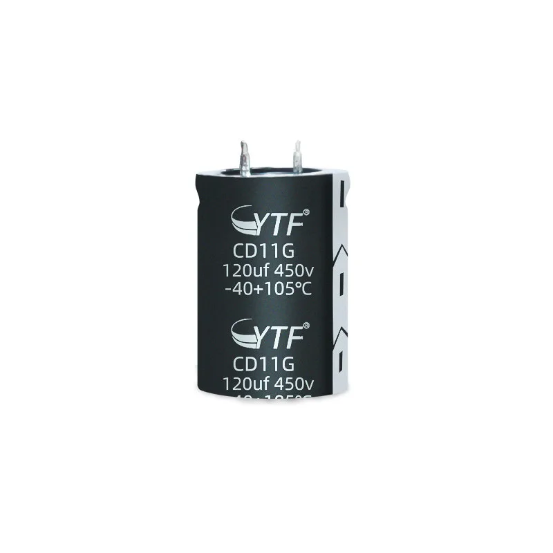 1pcs New 450V 120UF Cow Corner Aluminum Electrolytic Capacitors Volume 22*30mm 120UF/450V