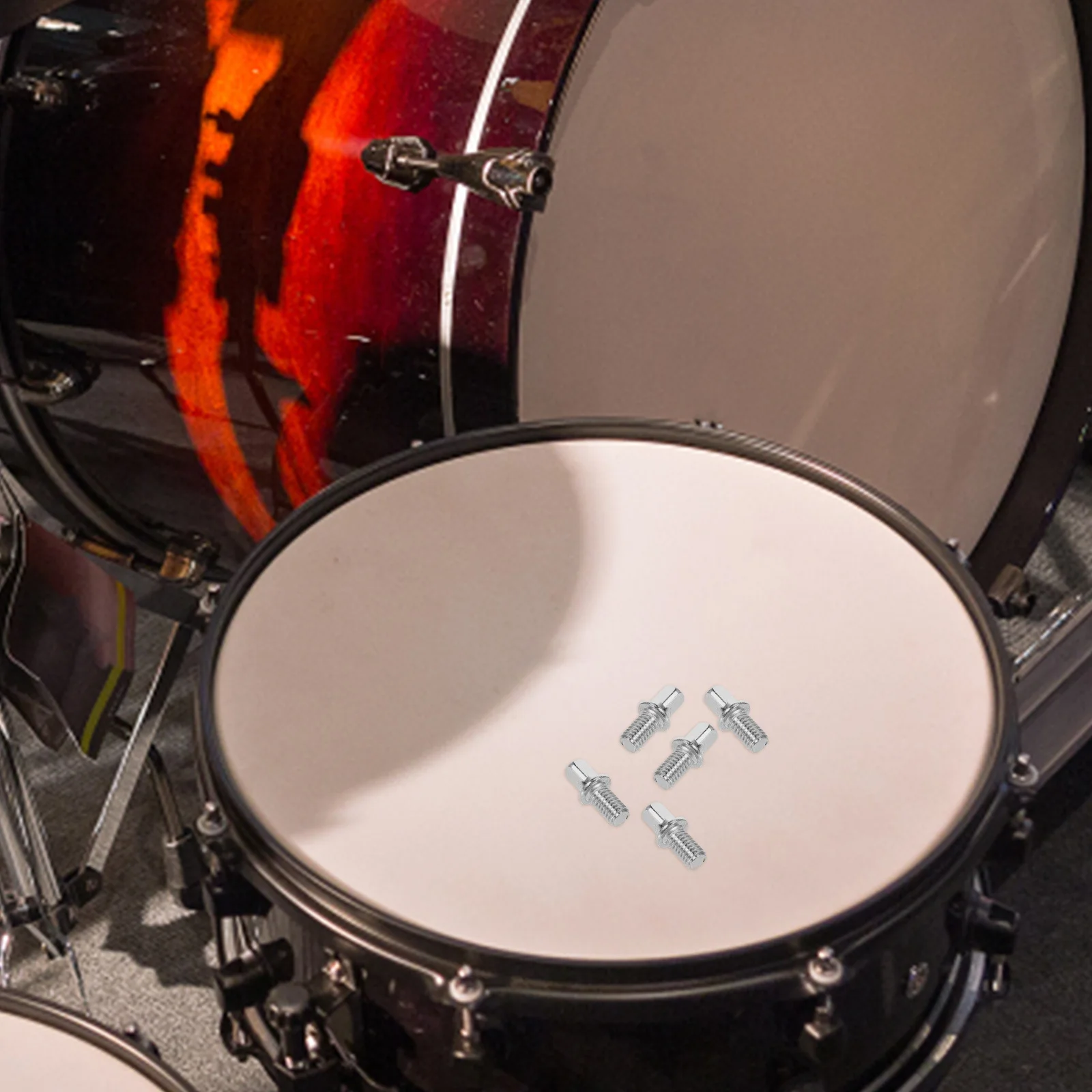 

10Pcs Drum Key Bolt M6x15mm Snare Drum Screw Precise Size Secure Fit for Professional Amateur Drummers Key Screw