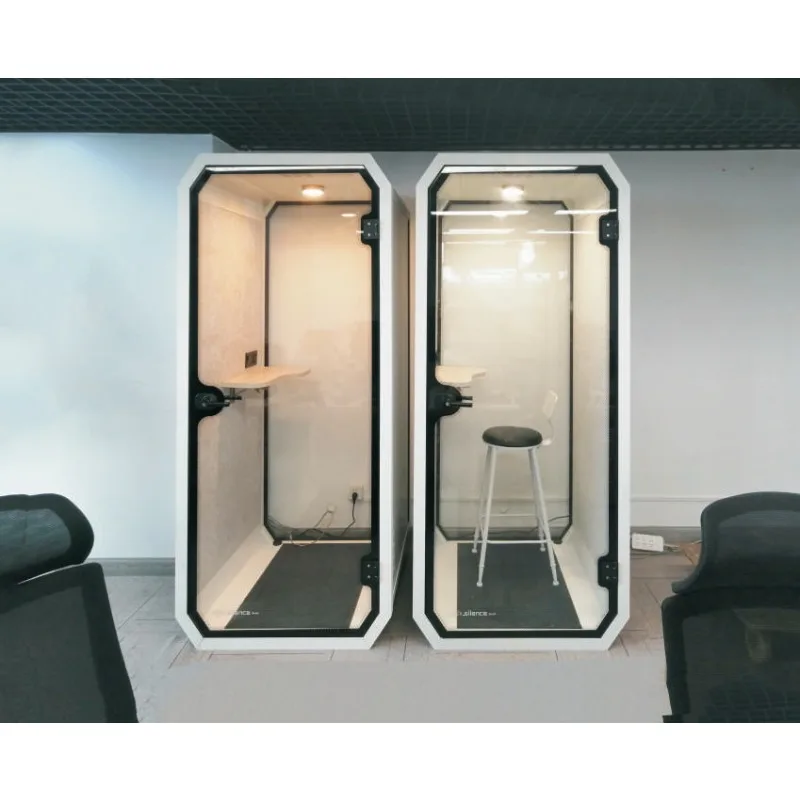 Modern Movable Indoor/Outdoor 35dB Soundproof Prefabricated Telephone Booth
