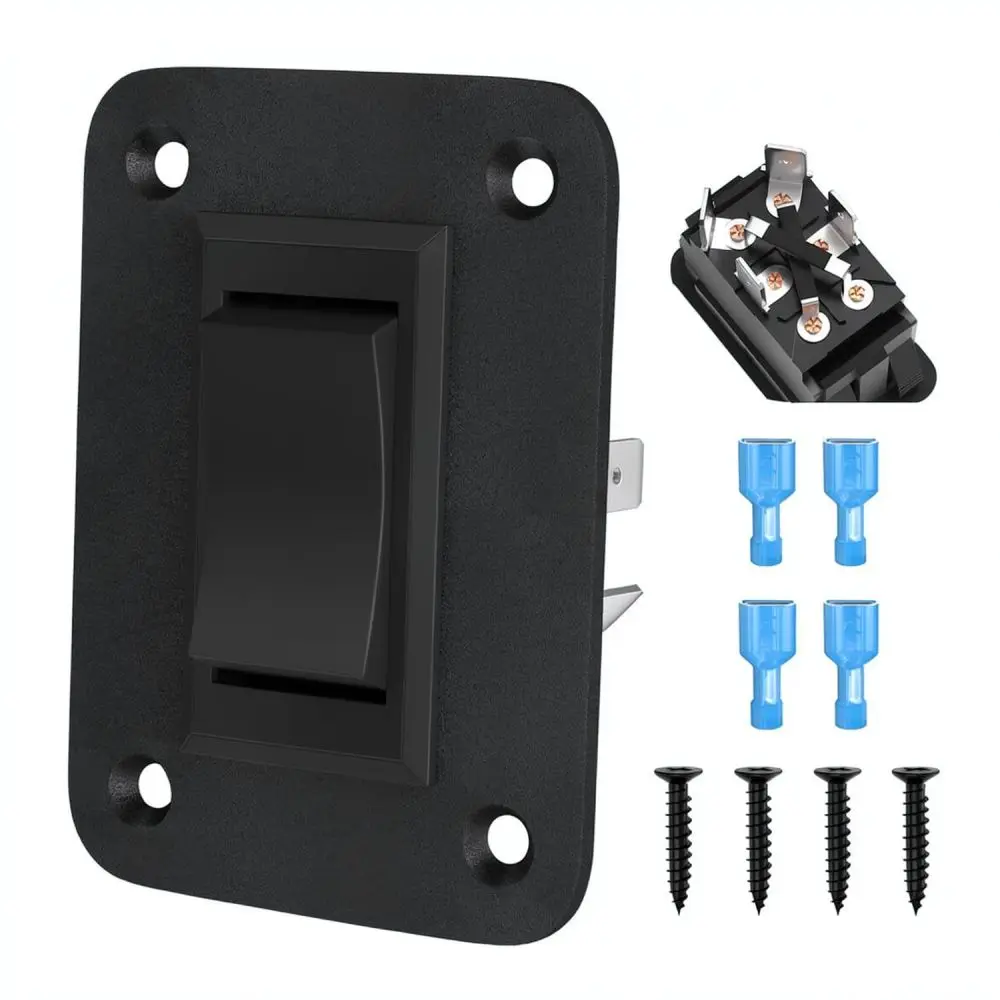 Momentary Rocker Switch DC Automotive Modification Panel Mount Boat Style Toggle For Industrial Electrical Control System 12V